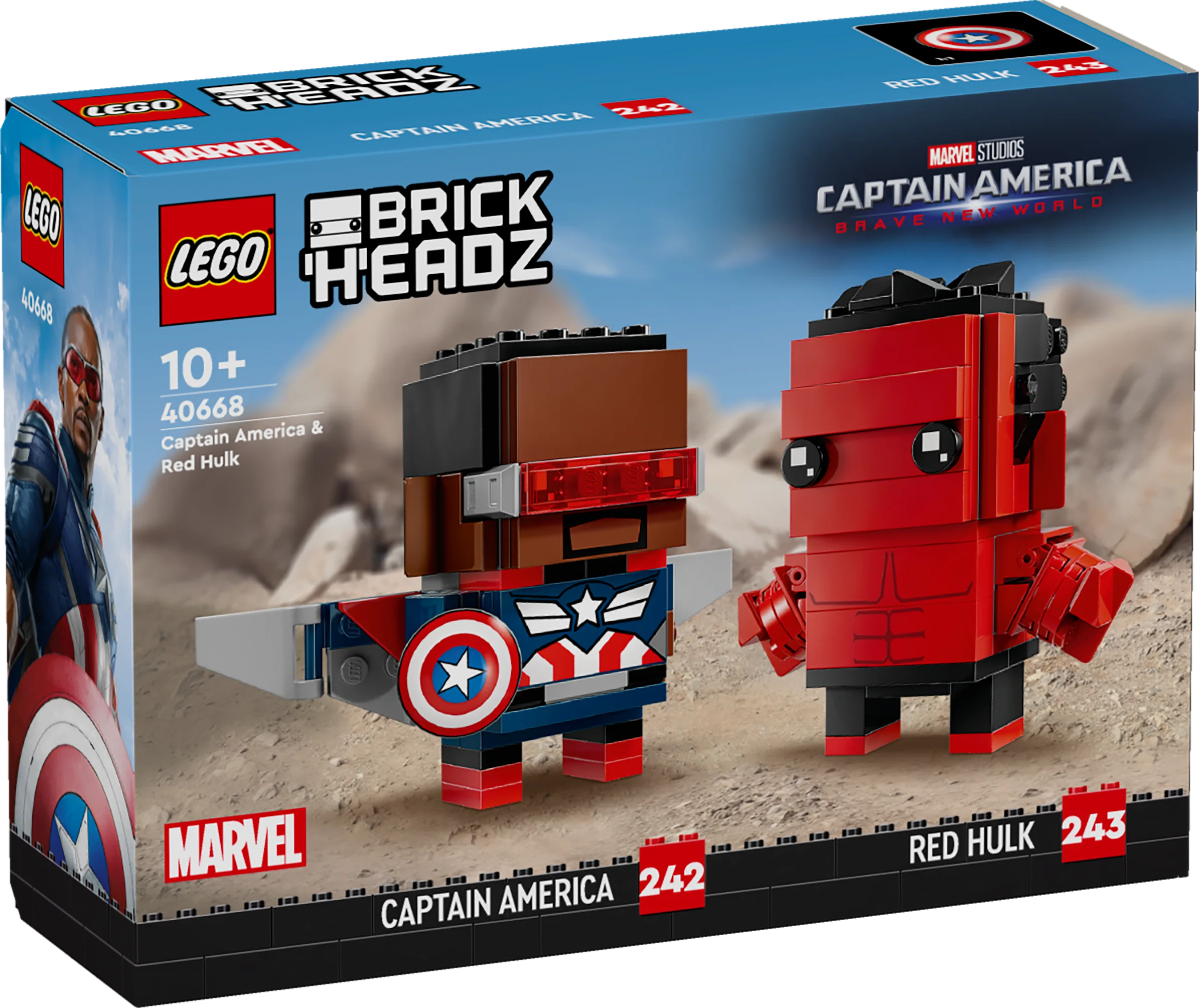 LEGO 40668 Captain America & Red Hulk Figures