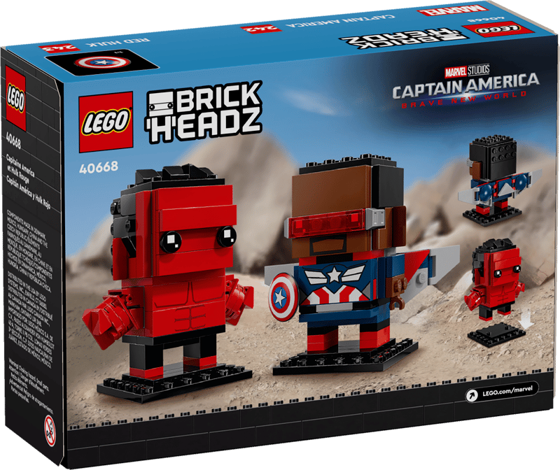 LEGO 40668 Captain America & Red Hulk Figures