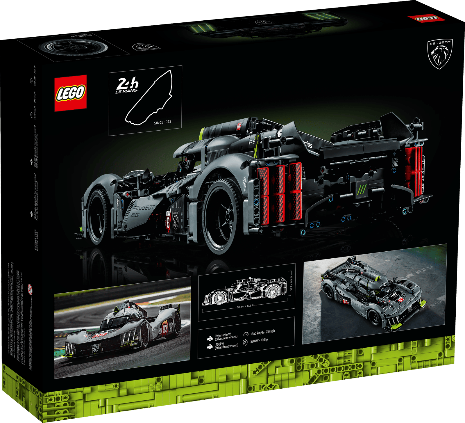 LEGO 42156 PEUGEOT 9X8 24H Le Mans Hybrid Hypercar