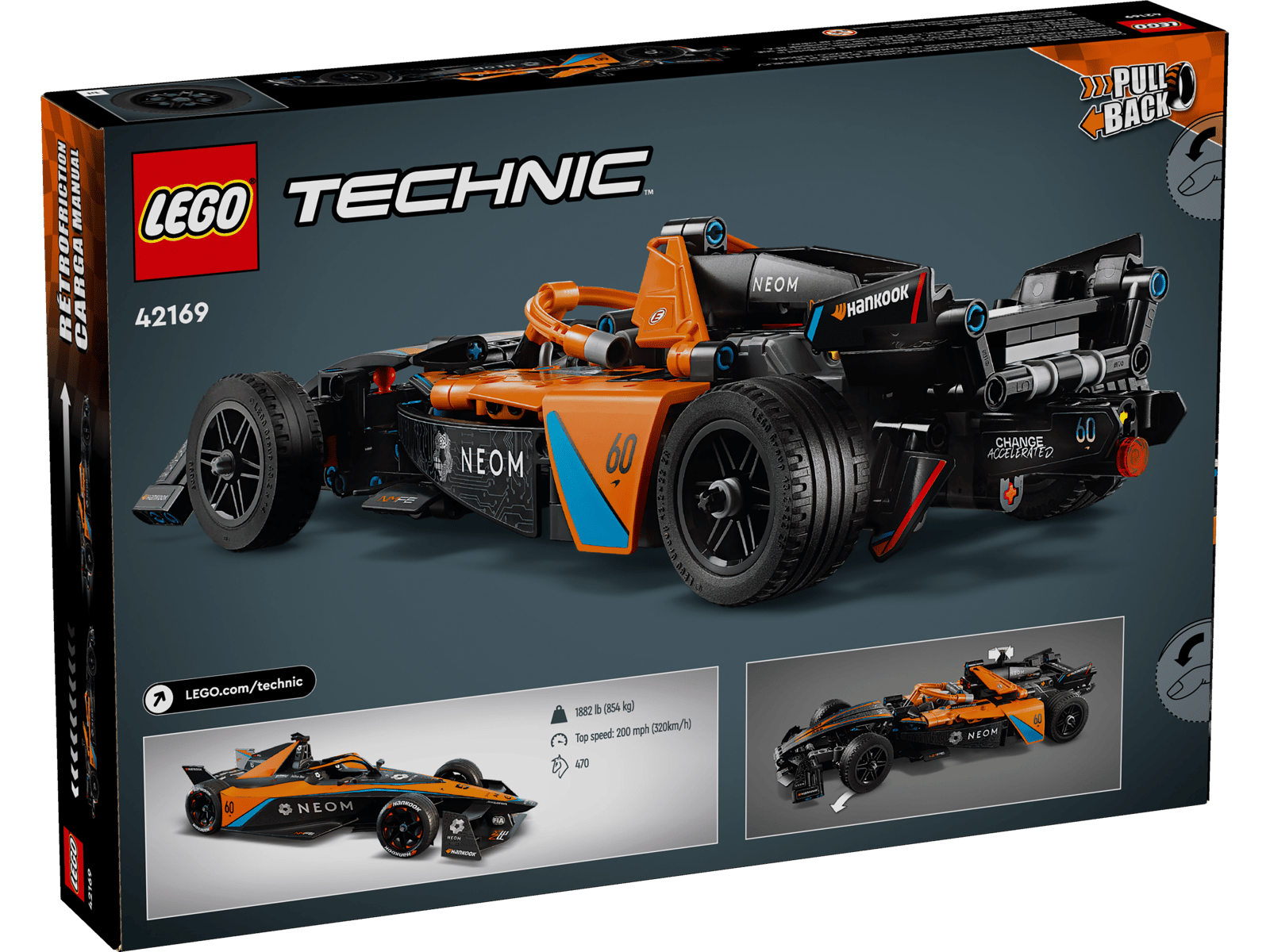 LEGO 42169 NEOM McLaren Formula E Race Car