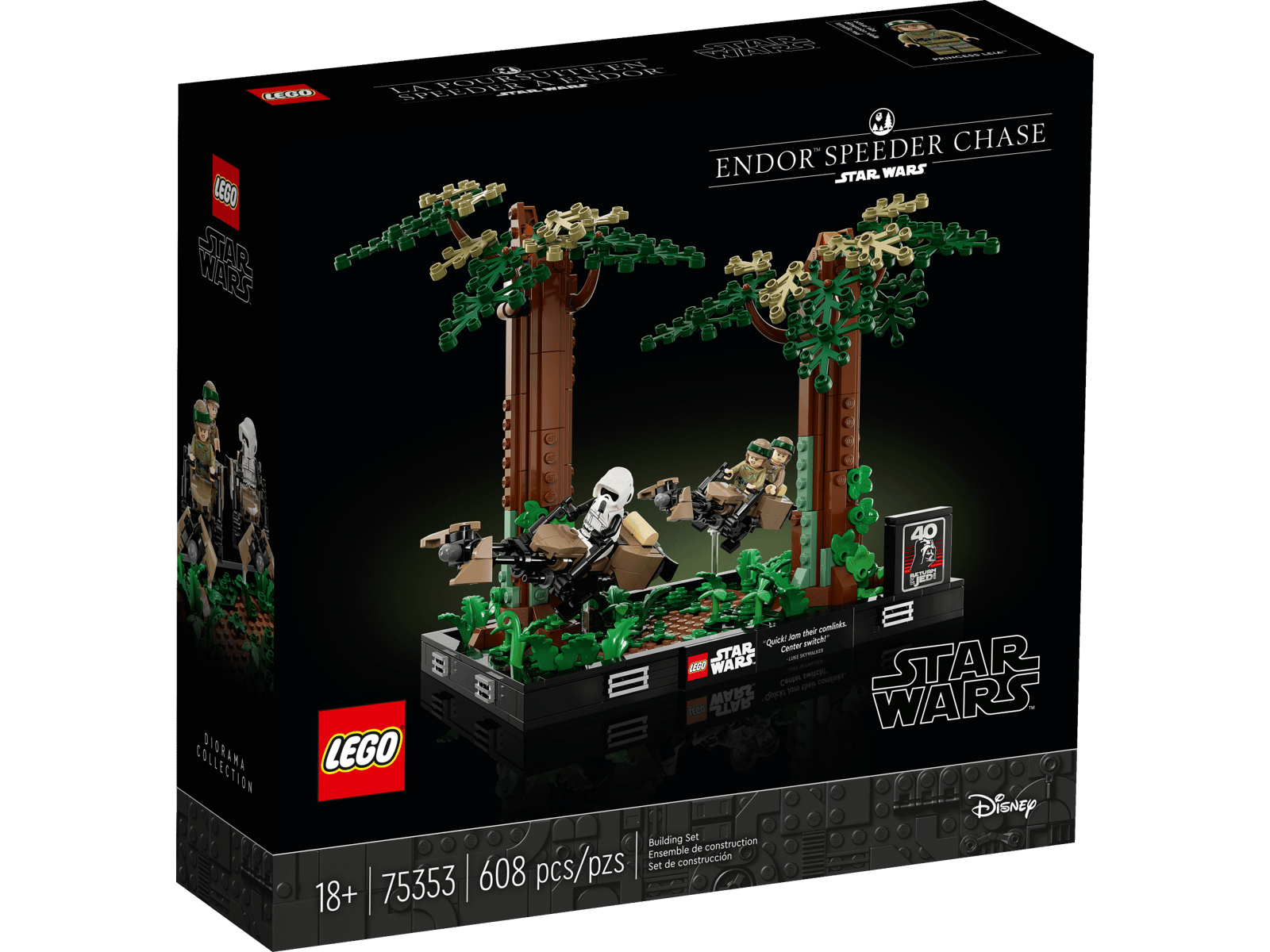 LEGO 75353 Endor Speeder Chase Diorama