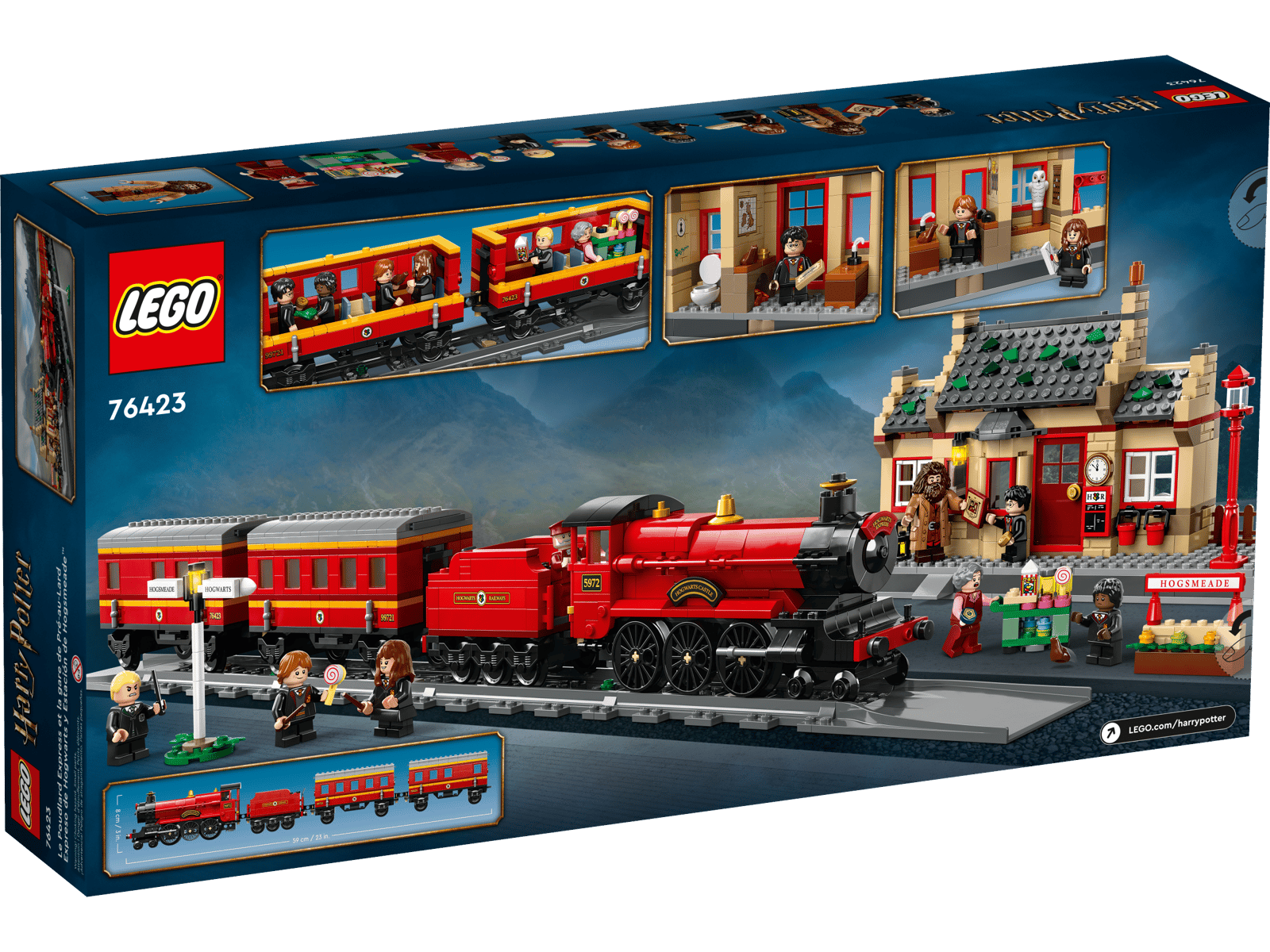 LEGO 76423 Hogwarts Express Train Set with Hogsmeade Station