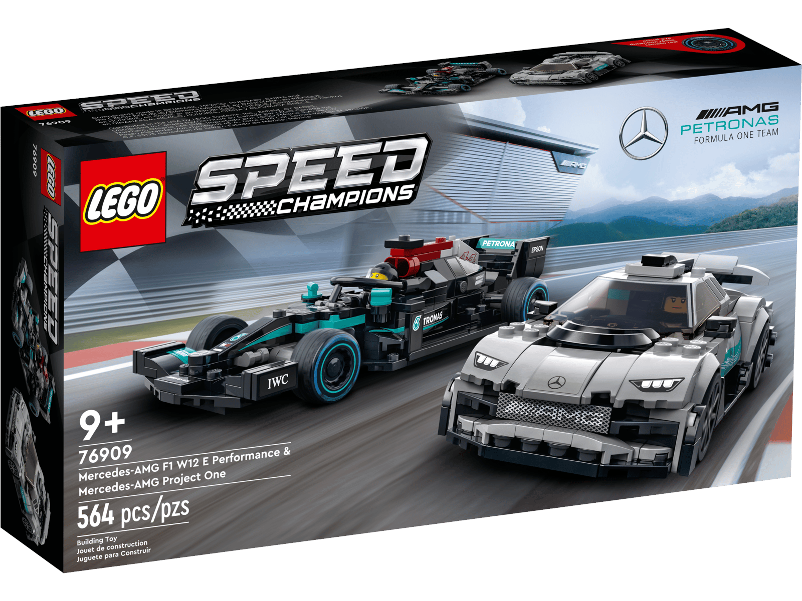 LEGO 76909 Mercedes-AMG F1 W12 E Performance & Mercedes-AMG Project One