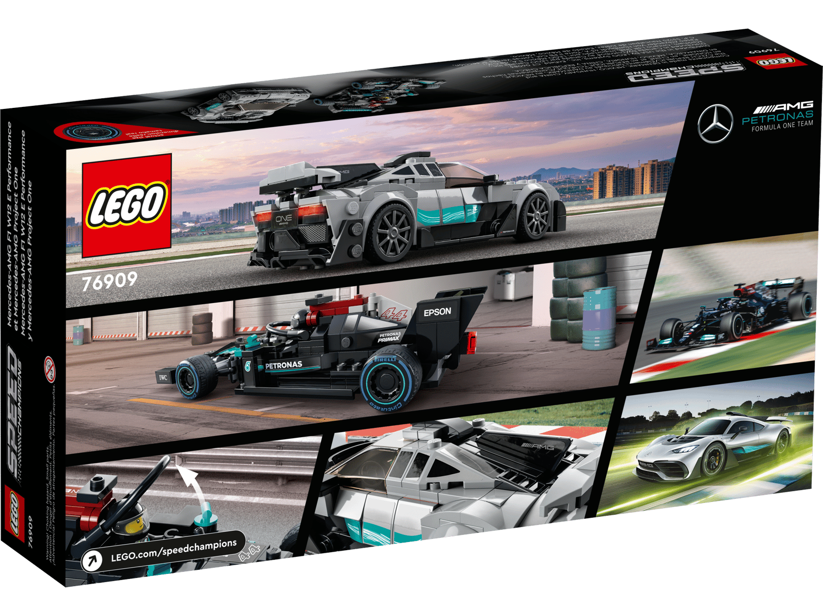LEGO 76909 Mercedes-AMG F1 W12 E Performance & Mercedes-AMG Project One