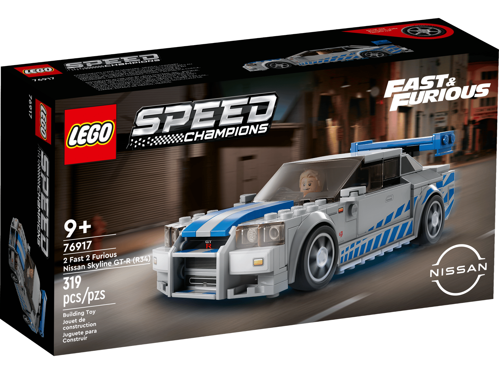 LEGO 76917 2 Fast 2 Furious Nissan Skyline GT-R (R34)