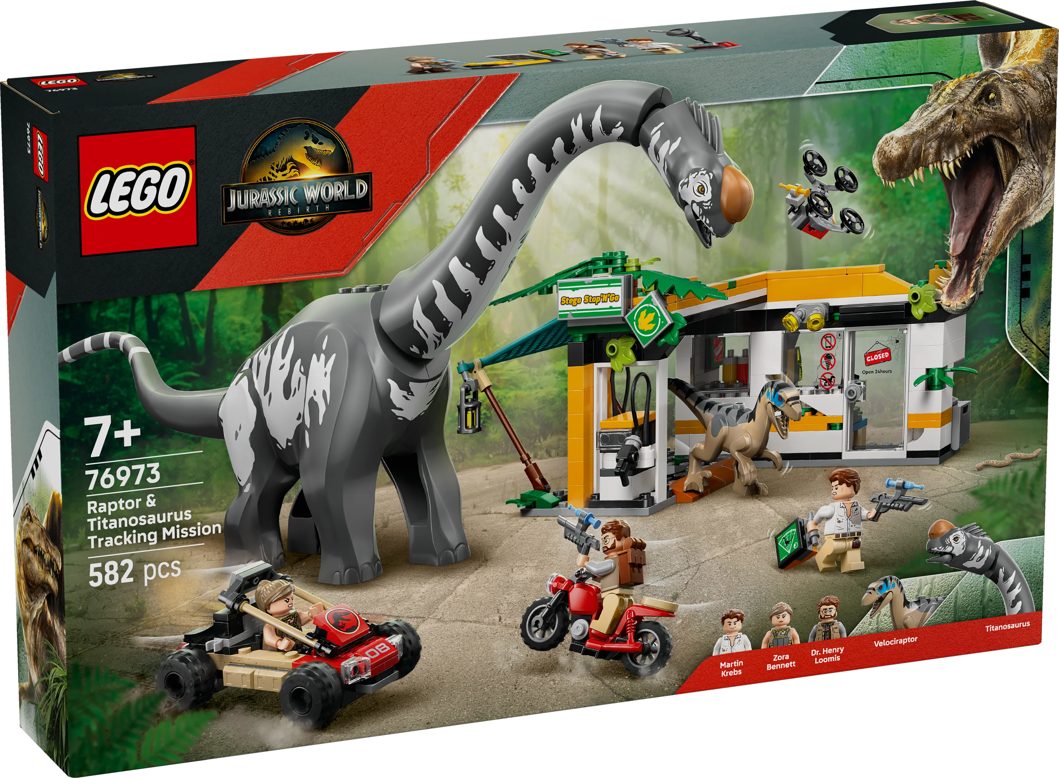 LEGO 76973 Raptor & Titanosaurus Tracking Mission